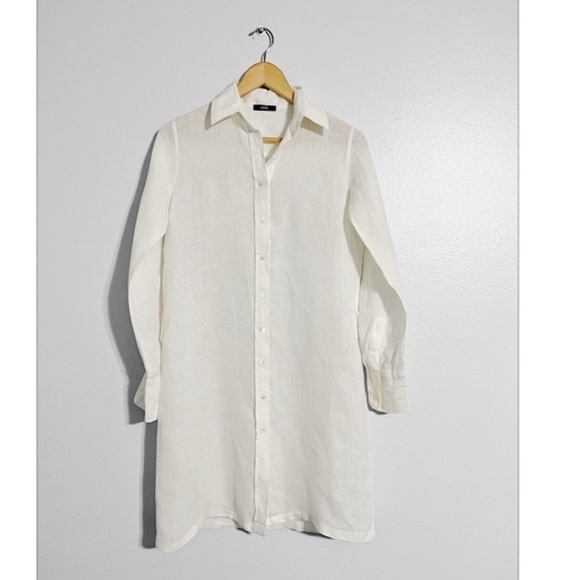 Branden NYC 100% Linen Minimalistic Top - Picture 1 of 4